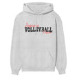 Custom Volleyball Mascot and Volleyball Player Name on a Hoodie with a Black Graphic