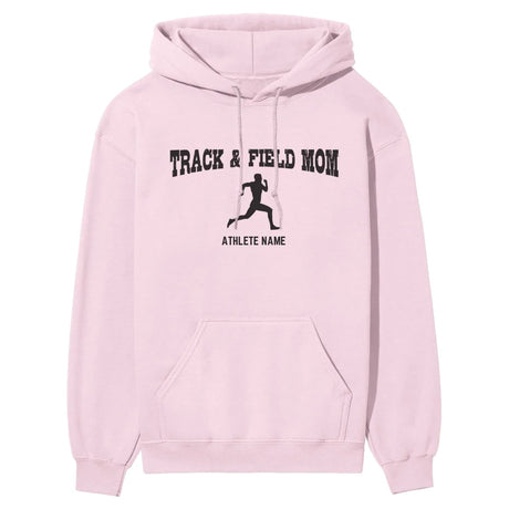 Sprint Mom with Sprinter Icon and Sprinter Name on a Hoodie with a Black Graphic