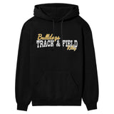 Custom Sprint Mascot and Sprinter Name on a Hoodie with a White Graphic