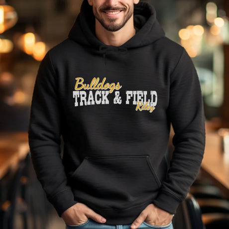 Custom Sprint Mascot and Sprinter Name on a Hoodie with a White Graphic