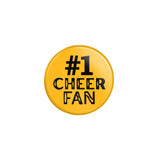 Personalized #1 Cheer Fan on a Button