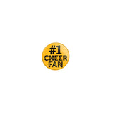 Personalized #1 Cheer Fan on a Button