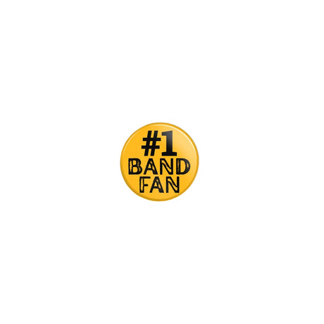 Personalized #1 Band Fan on a Button