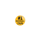 Personalized #1 Baseball Fan on a Button