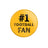 Personalized #1 Football Fan on a Button