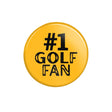 Personalized #1 Golf Fan on a Button