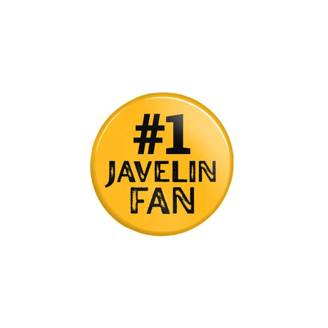 Personalized #1 Javelin Fan on a Button