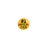 Personalized #1 Javelin Fan on a Button