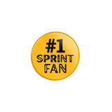 Personalized #1 Sprint Fan on a Button