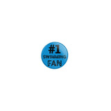 Personalized #1 Swimming Fan on a Button