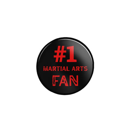 Personalized #1 Martial Arts Fan on a Button