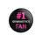 Personalized #1 Gymnastics Fan on a Button