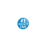 Personalized #1 Hockey Fan on a Button