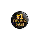 Personalized #1 Diving Fan on a Button