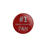 Personalized #1 Cross Country Fan on a Button