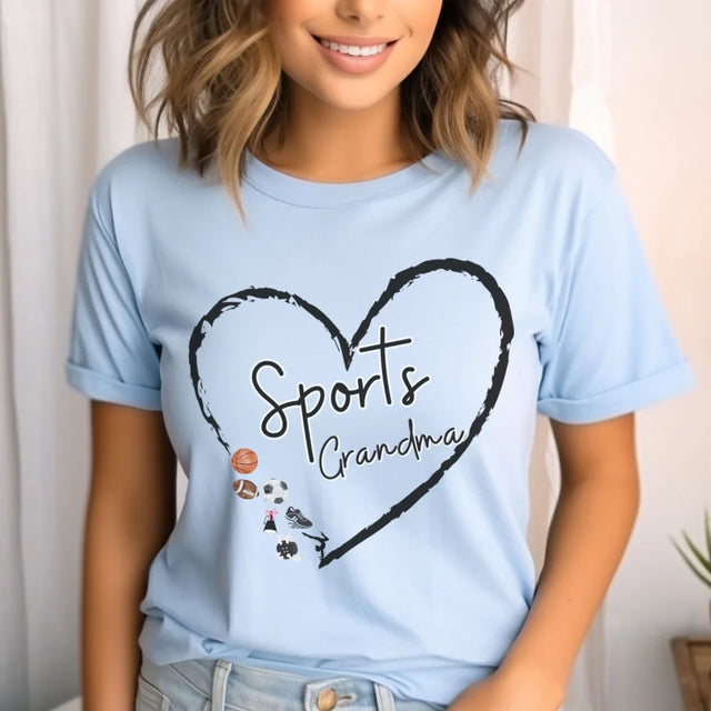 Custom Sports Grandma on a Unisex T-Shirt