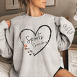 Custom Sports Grandma With Names On Sleeve on a Sweatshirt