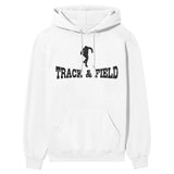 Basic Shot put with Shot putter Icon on a Hoodie with a Black Graphic