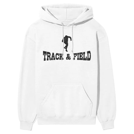 Basic Shot put with Shot putter Icon on a Hoodie with a Black Graphic