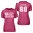 Football Mom Horizontal Flag With Football Player Name on a Unisex T-Shirt with a White Graphic