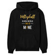 Volleyball Is Her World, She Is Mine on a Hoodie