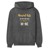 Martial Arts Is Her World, She Is Mine on a Hoodie