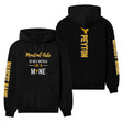 Martial Arts Is Her World, She Is Mine With Martial Artist Name And Custom Sleeve on a Hoodie