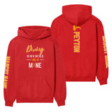 Diving Is Her World, She Is Mine With Diver Name And Custom Sleeve on a Hoodie