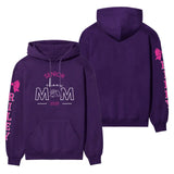 Senior Cheer Mom With Cheerleader Name on a Hoodie