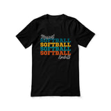 Personalized Softball Softball Softball Shirt With Mascot and Softball Player Name on a Unisex T-Shirt