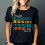 Personalized Hurdles Hurdles Hurdles Shirt With Mascot and Hurdler Name on a Unisex T-Shirt