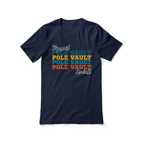 Personalized Pole Vault Pole Vault Pole Vault Shirt With Mascot and Pole Vaulter Name on a Unisex T-Shirt