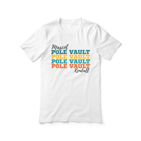 Personalized Pole Vault Pole Vault Pole Vault Shirt With Mascot and Pole Vaulter Name on a Unisex T-Shirt