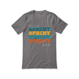 Personalized Sprint Sprint Sprint Shirt With Mascot and Sprinter Name on a Unisex T-Shirt