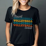 Personalized Volleyball Volleyball Volleyball Shirt With Mascot and Volleyball Player Name on a Unisex T-Shirt