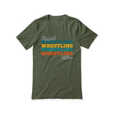 Personalized Wrestling Wrestling Wrestling Shirt With Mascot and Wrestler Name on a Unisex T-Shirt