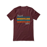 Personalized Wrestling Wrestling Wrestling Shirt With Mascot and Wrestler Name on a Unisex T-Shirt