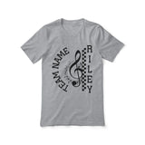 Personalized Band Shirt With Team and Musician Name on a Unisex T-Shirt