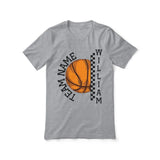 Personalized Basketball Shirt With Team and Basketball Player Name on a Unisex T-Shirt