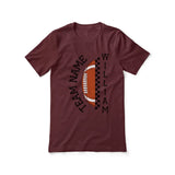 Personalized Football Shirt With Team and Football Player Name on a Unisex T-Shirt