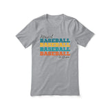 Personalized Baseball Baseball Baseball Shirt With Mascot and Baseball Player Name on a Unisex T-Shirt