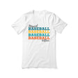 Personalized Baseball Baseball Baseball Shirt With Mascot and Baseball Player Name on a Unisex T-Shirt