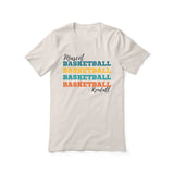 Personalized Basketball Basketball Basketball Shirt With Mascot and Basketball Player Name on a Unisex T-Shirt