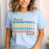 Personalized Basketball Basketball Basketball Shirt With Mascot and Basketball Player Name on a Unisex T-Shirt