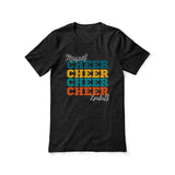 Personalized Cheer Cheer Cheer Shirt With Mascot and Cheerleader Name on a Unisex T-Shirt