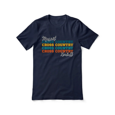 Personalized Cross Country Cross Country Cross Country Shirt With Mascot and Cross Country Runner Name on a Unisex T-Shirt