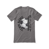 Personalized Soccer Shirt With Team and Soccer Player Name on a Unisex T-Shirt