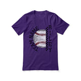 Personalized Softball Shirt With Team and Softball Player Name on a Unisex T-Shirt