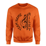 Personalized Band on a Sweatshirt With Team and Musician Name on a Sweatshirt