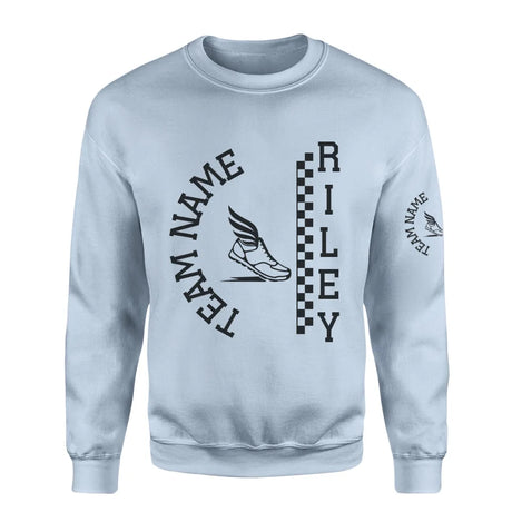 Personalized Cross Country on a Sweatshirt With Team and Cross Country Runner Name on a Sweatshirt